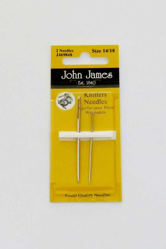 John James strikkenåle uden spids - 2 stk